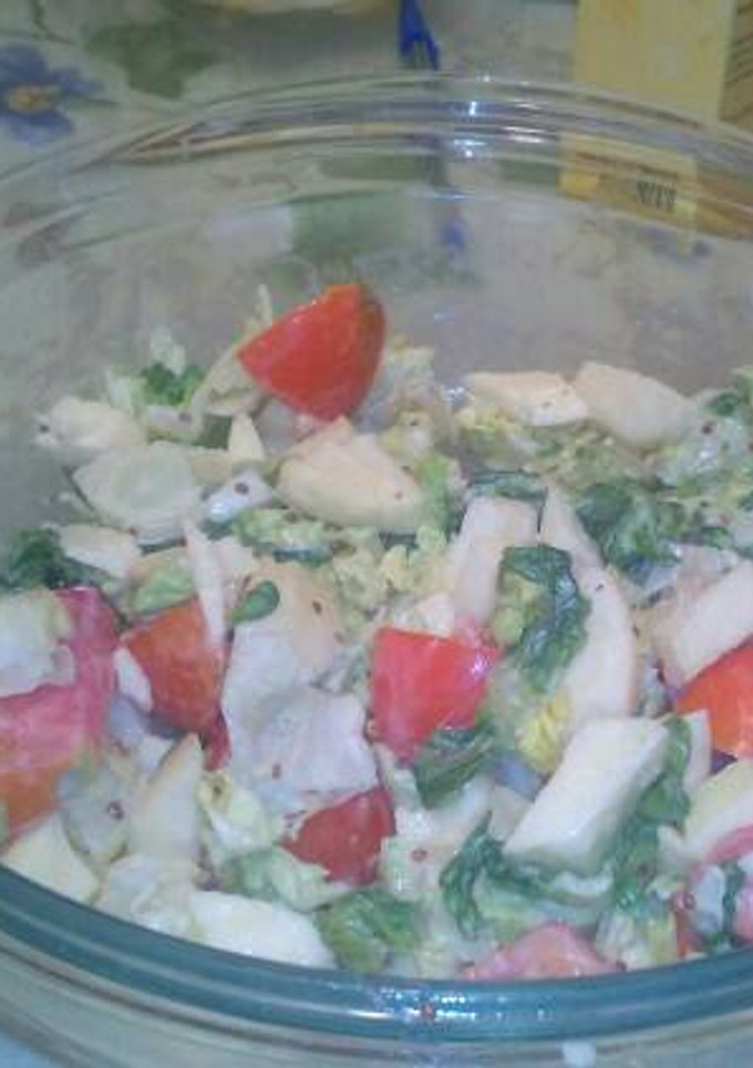 Una foto de Ensalada de manzana