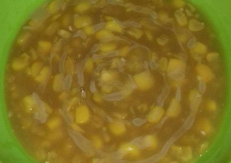 Bubur jagung murce ala anak kost