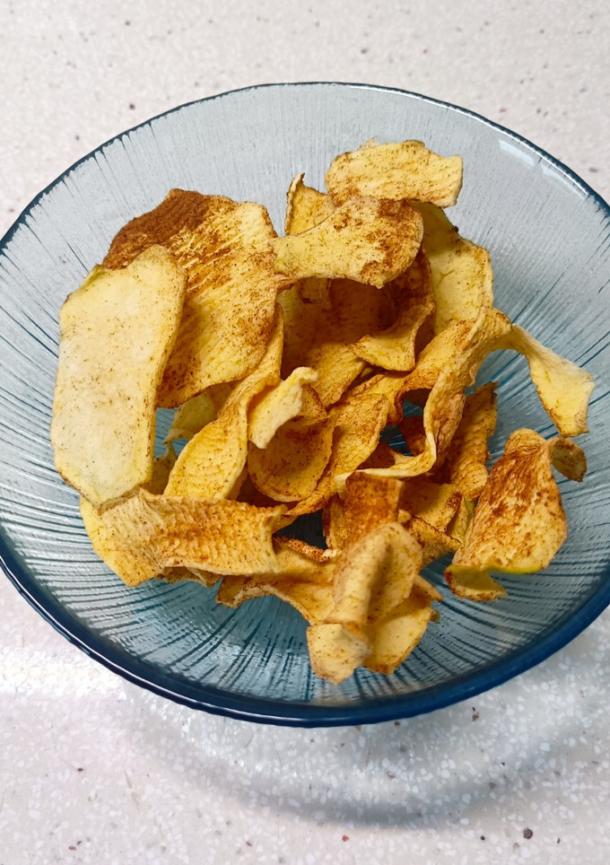 Una foto de Chips de manzana