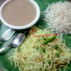 A picture of Idiyappam.
