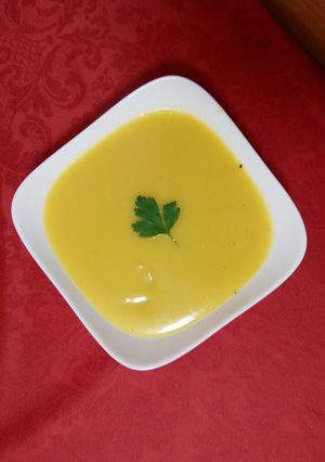 Una foto de Puré de calabaza