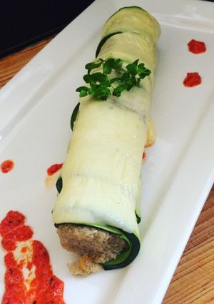 Una foto de Rollitos de quinoa rebozado con pimiento ahumado