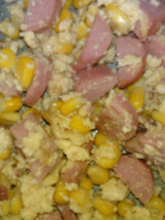 Una foto de Ensalada De Panchos Con Arroz!