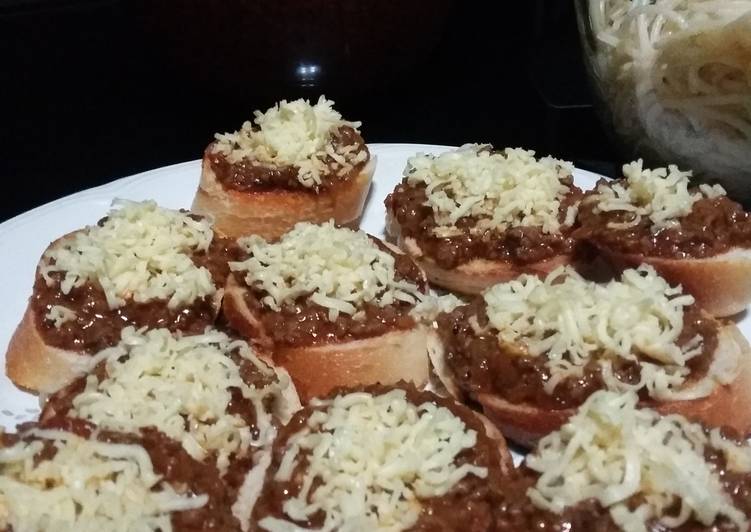Resep Bruscheta bolognaise ala Bekasi yang Enak