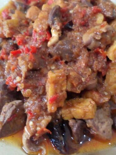 Foto resep Oseng mercon ati ampela tempe