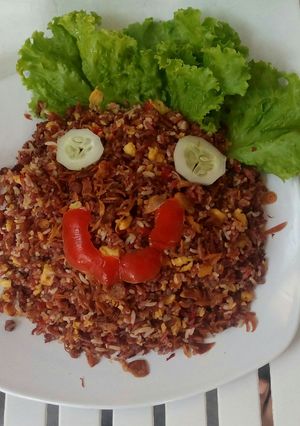 Foto resep Nasi goreng merah putih