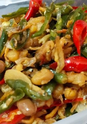 Foto resep Oseng tempe teri bumbu tauco