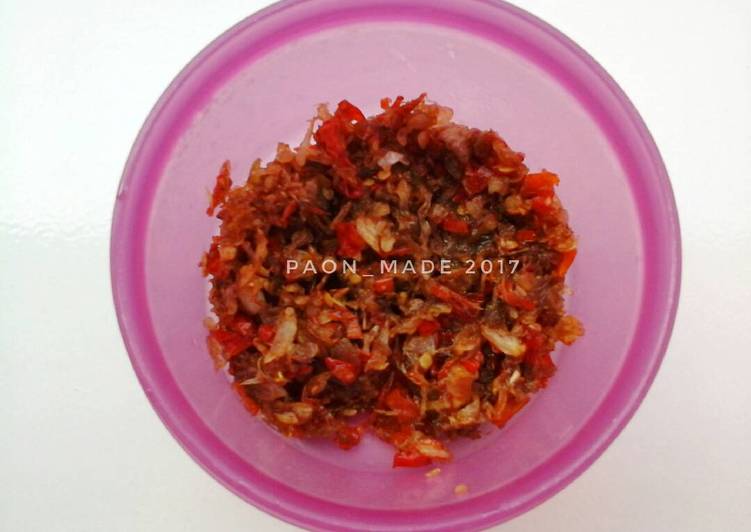 Sambel embe ala paon_made