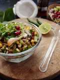 অঙ্কুরিত মুগ চাট  (Healthy sprout chat recipe in bengali )
