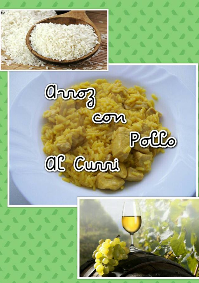 Una foto de Arroz con pollo al curry