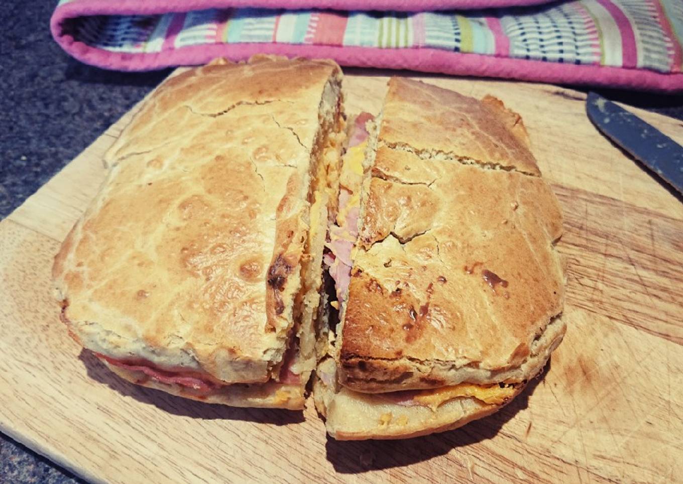 Savoury Meat and Cheese Cake