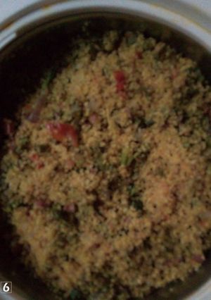 A picture of Dambun cous-cous.
