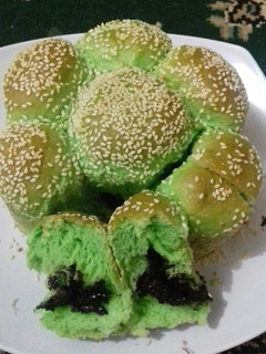 Foto resep Roti sobek pandan isi coklat