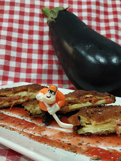 Una foto de Sándwich de Berenjena