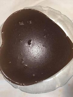 Una foto de Tarta corazón de tres chocolates con Monsieur-Cuisine