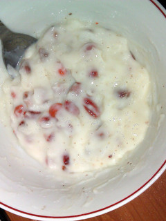A picture of goji pudding.