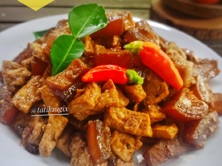 Resep Sambel Goreng Tahu Cecek(Kulit Sapi) yang Lezat