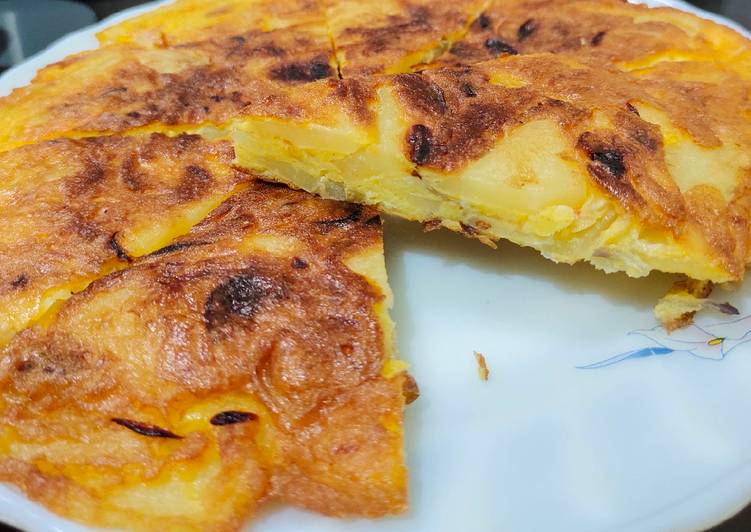 Telur Dadar Kentang Keju Spanyol /Spanish Omelette 🇪🇦🥚🥔🧀🧅