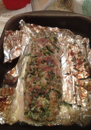 Una foto de Pan de carne y verduras!