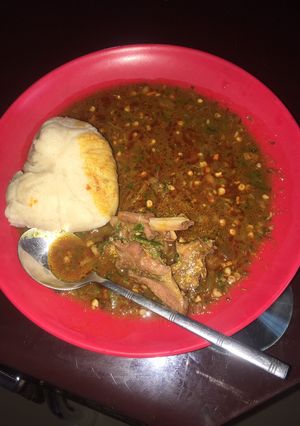 A picture of Semovita tuwo🍚.