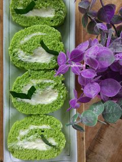 Foto resep Pandan Swiss Roll cake