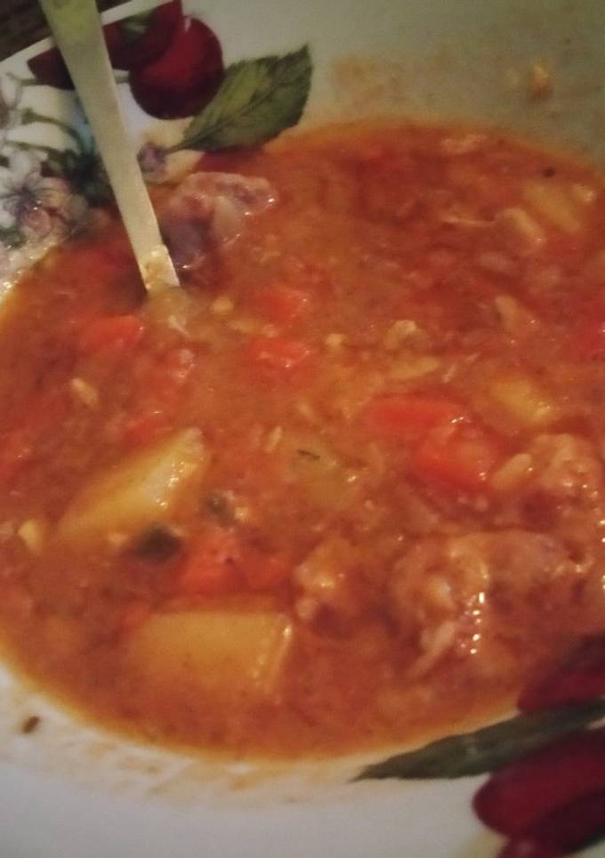 Рагу овощное с курицей