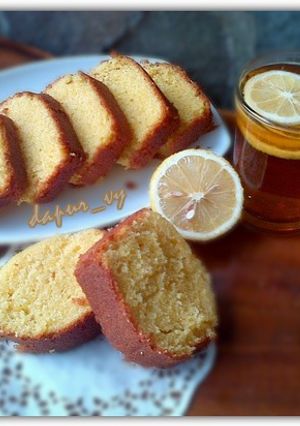 Foto resep LEMON Butter Cake siram Lemon Glazed