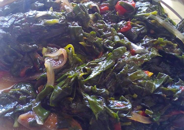 Steps to Make Favorite Nderema (malabar spinach)#vegetable contest