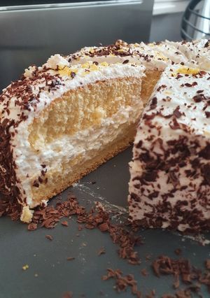 Glutén-, laktózmentes citromos-túrós sütemény recept fotója