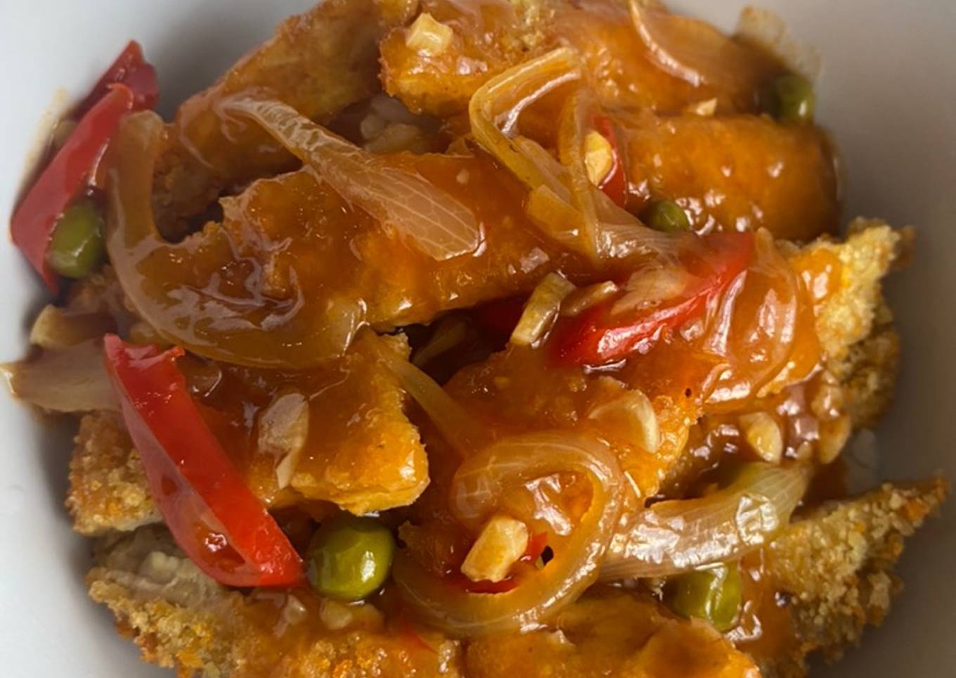 Tempe Katsu Saus Asam Manis