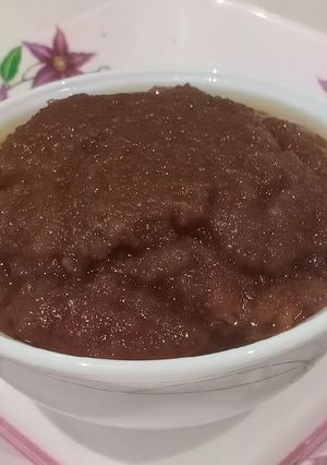 A picture of Whole wheat aata halwa (kada prashad) very.
