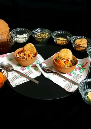 A picture of Steamed Sprouts Chaat.