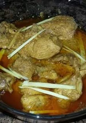 A picture of Shahi chicken korma.