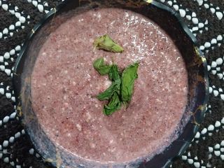 Beet root Raita with Sabja seeds