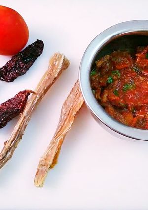 A picture of Hot & Spicy Bombay Duck Chutney.