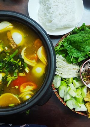 Hình của món Lẩu riêu cua thanh mát cho ngày hè oi ả.