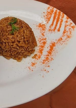 Una foto de Arroz con coco