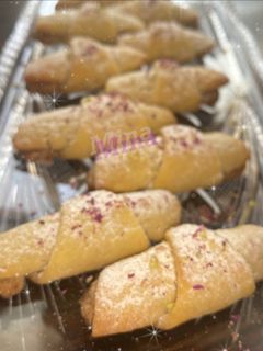 عکسی از دستور شیرینی کروسان مغزدار