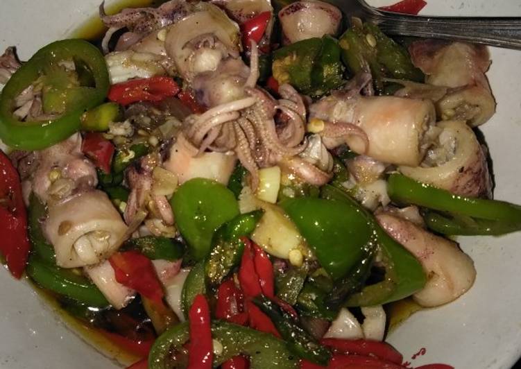 Resep Oseng cumi pedas yang nikmat