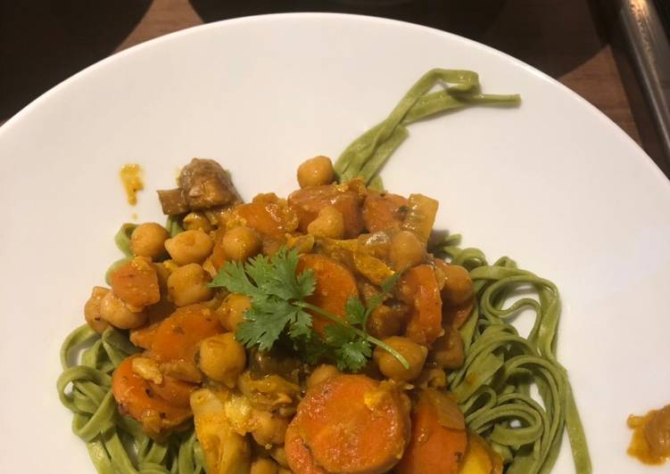 Steps to Prepare Favorite Chickpea curry