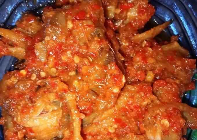 Recipe: Delicious Balado ikan asin Pari
