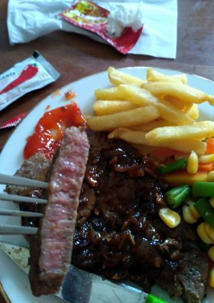 Foto resep Steak wagyu medium