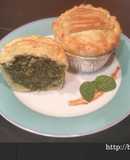 Mini spinach pie/mini pastel de espinacas
