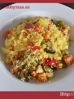 Una foto de Cuscus de verduras