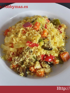 Una foto de Cuscus de verduras