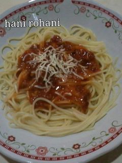 Foto resep Spaghetti With Saus Bolognese Homemade