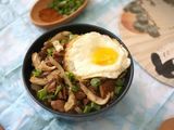 Gyudon ala Yoshinoya tanpa Mirin dan Dashi