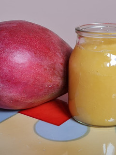 Una foto de "Mermelada" natural de mango 🥭 Solo un ingrediente ♥
