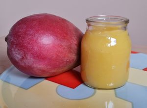 Una foto de "Mermelada" natural de mango 🥭 Solo un ingrediente ♥