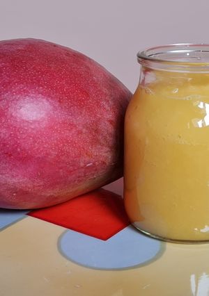 Una foto de "Mermelada" natural de mango 🥭 Solo un ingrediente ♥
